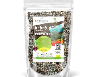 Gardenwise 6-6-6 All-Purpose Professional Fertilizer Plant Food for Indoor/Outdoor Gardening