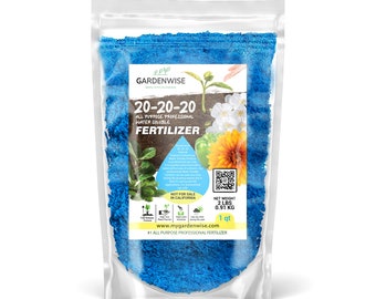 20-20-20 All Purpose Water Soluble Fertilizer: Indoor/Outdoor Plant Food