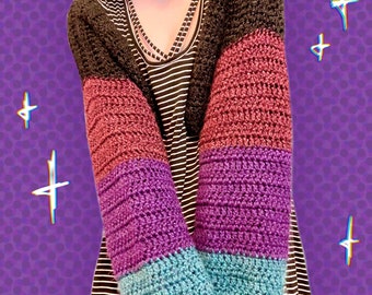 Multicolored Crochet Sleeves