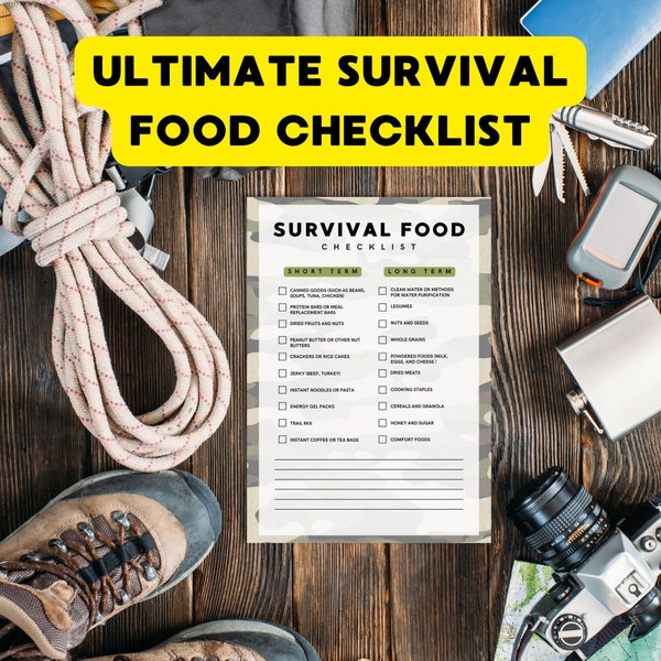 Emergency food | Grocery list | Survival foods | Non-perishable foods | Food inventory | Emergency supplies