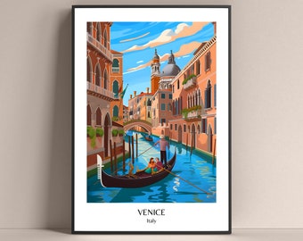 Poster di Venezia Poster sullo stile di vita italiano Poster di Venezia Poster di viaggio in Italia Poster di Italia Poster di Venezia Venezia Stampe Venezia Regalo Poster di Venezia Regalo