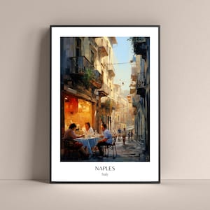 Naples Poster Italy Lifestyle Poster Naples Print Napoli Print Neapel Poster Travel Poster Neapel Street Italy Poster Italy Gift Poster