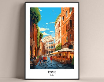 Poster Roma Poster Stile di vita italiano Poster Colosseo Poster Roma Italia Poster Roma Poster Italia Poster Regalo Italia Poster Italia Roma Poster regalo