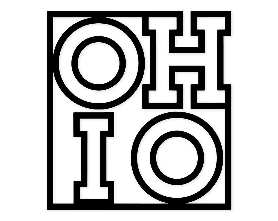 O Hi O-H-I-O Typography Svg Png: Bold Cut File for T-shirts - Etsy