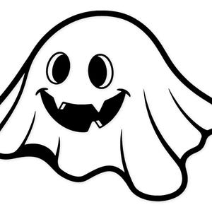 Grinning Pumpkin Ghost Svg Png: Whimsical Design For Halloween Decor