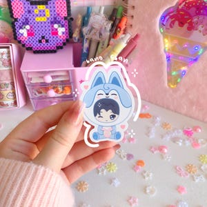 streunende Kinder x SKZOO Vinyl Aufkleber | Bang Chan, lee weiß, changbin, hyunjin, han, felix, seungmin, I.N