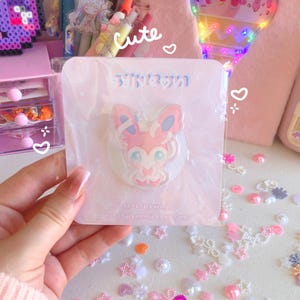cute sylveon acrylic pin