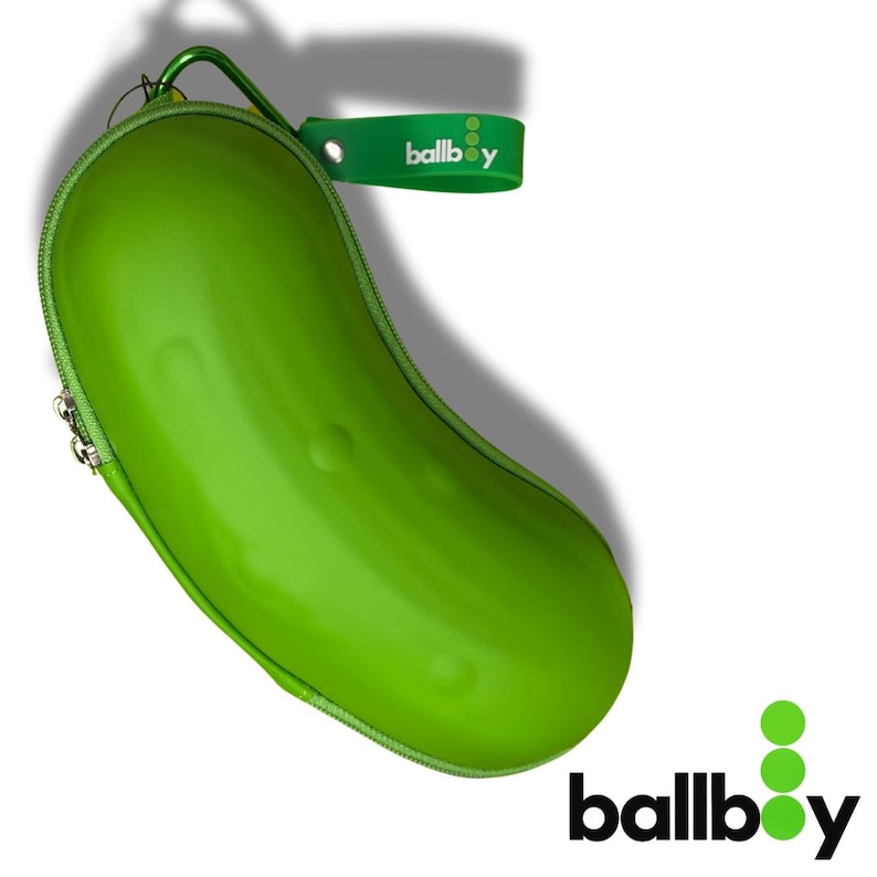 Pickleball Ballhalter Geschenk – Ballboy ™ Clip-On Bag oder Zaunzubehör – Für 3 Bälle Bild 1