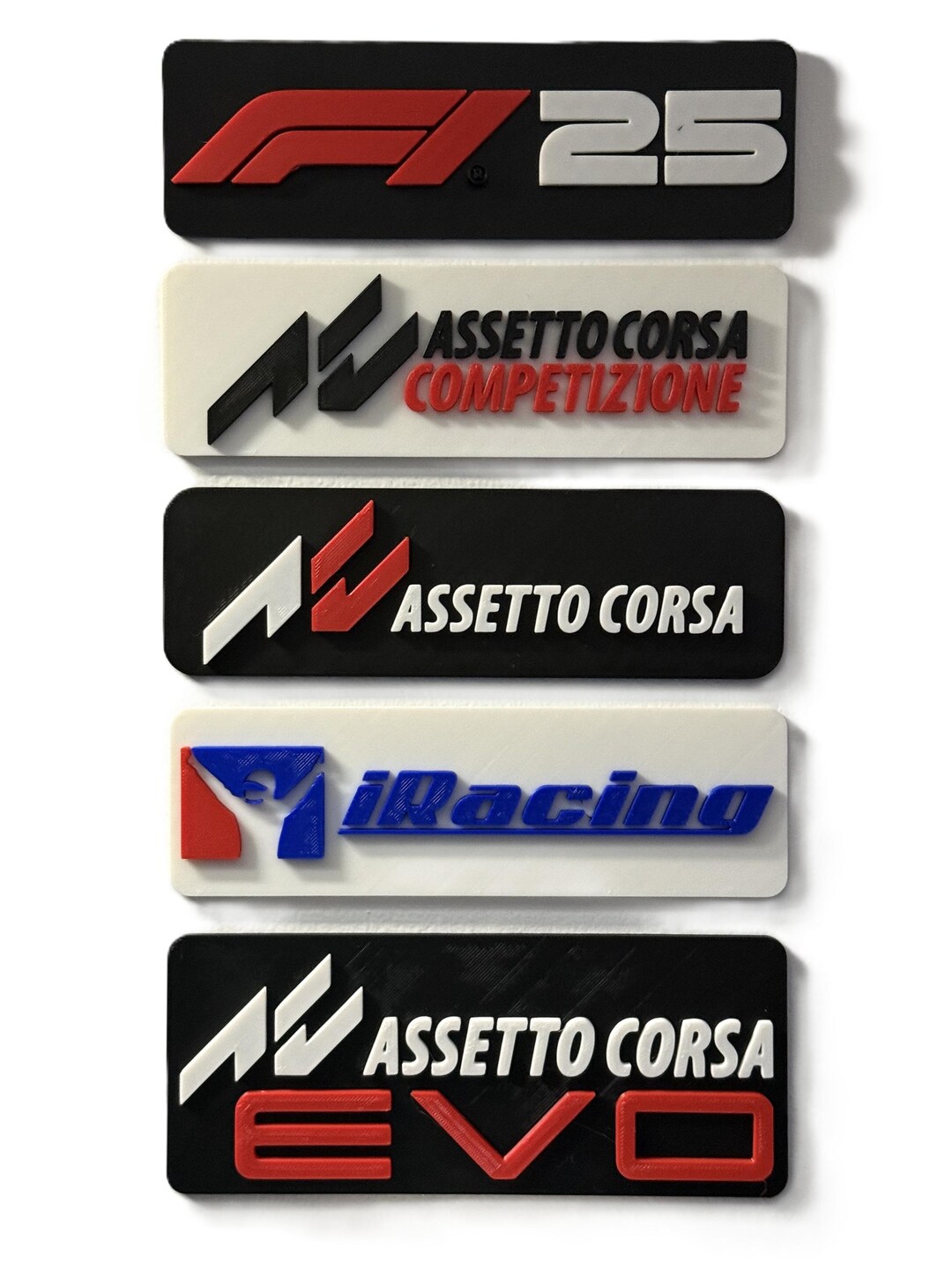 Sim Racing Logo Plaque – 3d-printed F1 25 Wall Art / Sim Rig Decor - Etsy