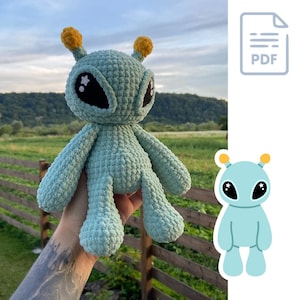 Plush Alien - Crochet Pattern. UFO