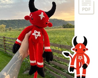 Big Demon - Crochet Pattern. Devil, Lucifer