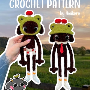 Mr. FrogHat. The Boy & His Mushrooms - Crochet Pattern