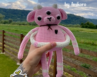Three-eyed Alien - Crochet Pattern. Monster