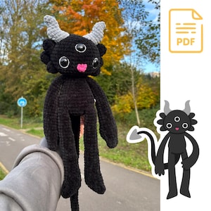 Pequeno Malvado de Olhos Grandes - Padrão de Crochê