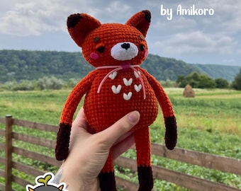 Plush Fox - Crochet Pattern.