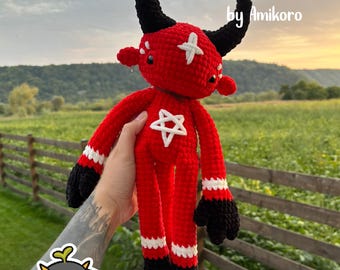 Big Demon - Crochet Pattern. Devil, Lucifer
