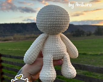 Amigurumi Base - Crochet Pattern. Basic doll body