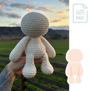 Amigurumi Base - Crochet Pattern. Basic doll body