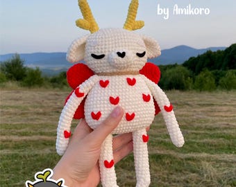 Plush Love - Crochet Pattern. Romantic Toy. Deer.