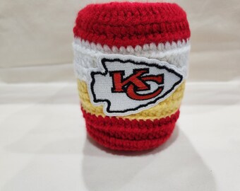 NFL TEAMS Coozie Mitten, Beer Mitten, Coffee Coozie, Crochet Mitten, Gifts for Him, Gifts for Her, Drink Coozie