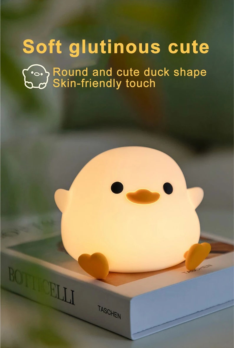Quack up Your Nights Adorable Duck LED Night Light Touch Sensor Lamp