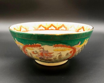 Large Chinese Decorative Hand Painted Bowl