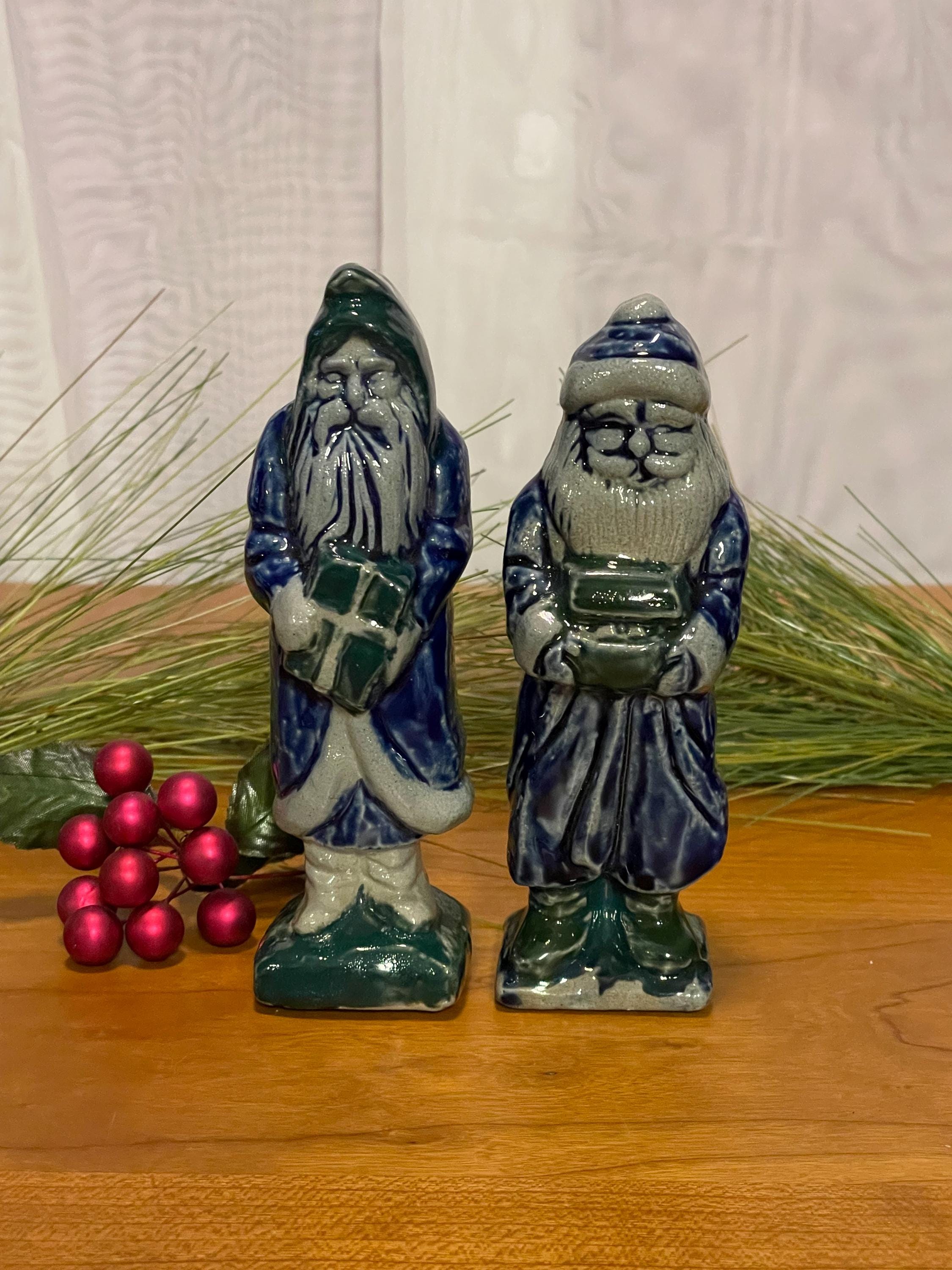 Vintage Rowe Pottery Santas - Etsy