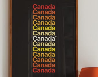 Plakat z okazji Dnia Dumy Kanady: Minimalistyczny wystrój domu (wydruk cyfrowy)