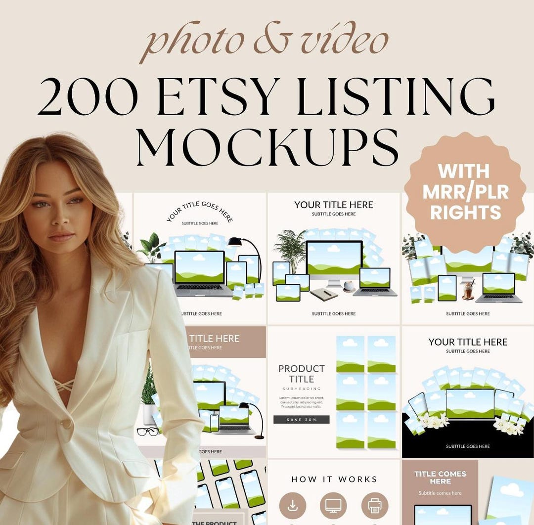 150+ Mockup Canva Master Resell Rights PLR Digital Product MRR Etsy ...