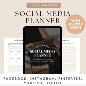 Master Resell Rights Canva Social Media Planner Instagram & Facebook Templates Editable MRR Templates for Entrepreneurs PLR Digital Download