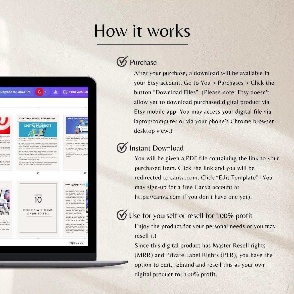 How to Create and Sell Digital Products Guide With Master Resell Rights ...