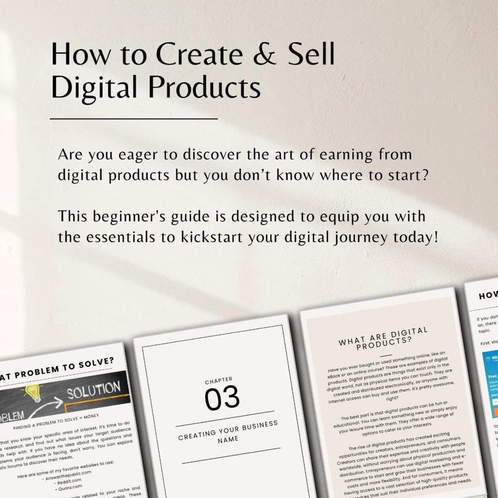 How to Create and Sell Digital Products Guide With Master Resell Rights ...