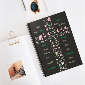 Christian Spiral Notebook, Christian Journal, Christian Gift, Bible Study Journal, Prayer Journal, Christian Mom Gift, Religious Gifts