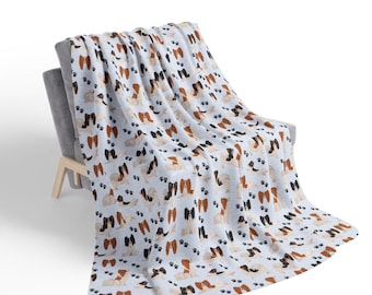 Papillon Lover Blanket, Dog Mom Birthday Housewarming Gift, Pet Owner Dog Lover Home Decor Couch Throw, Present for Papillon Pet Parent