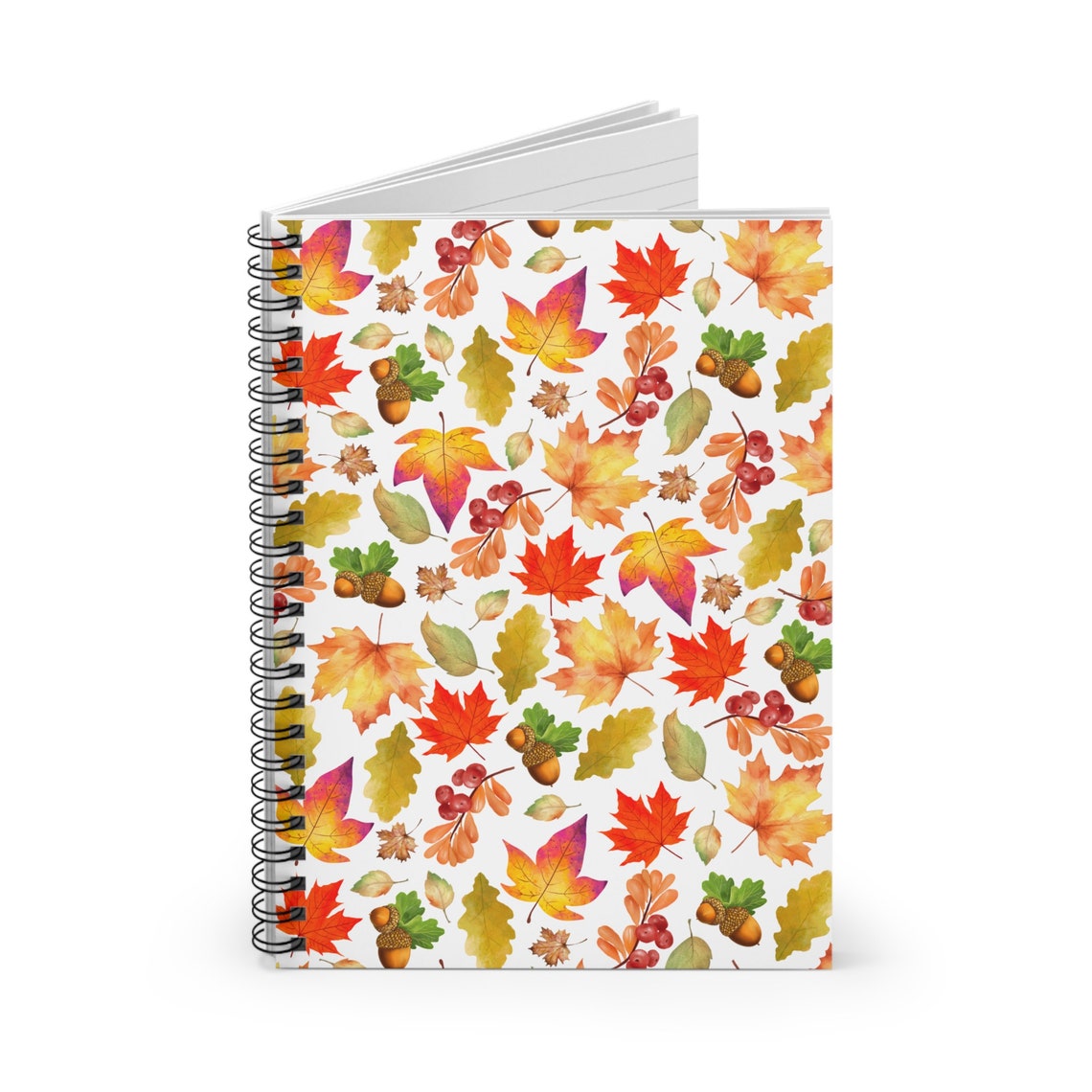 Autumn Leaves Student Spiral Notebook, Fall Writing Journal, Nature ...