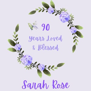 90th Birthday Personalized Blanket, 90th 80th Birthday Gift for Mom, Gift for Grandma, Birthday Gift, Milestone Gift, Christian Mom Gift