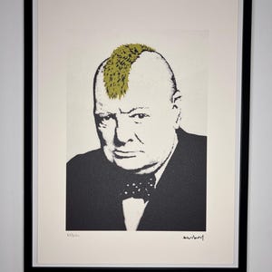 BANKSY: Butterfly Girl Suicide. Lithograph Limited edition with certificate, 150 copies.