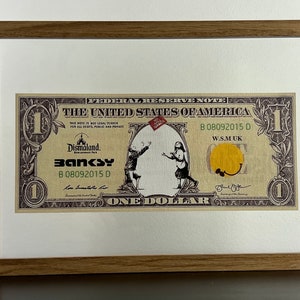 BANKSY (nachher): Gerahmte Notiz – Sammelausgabe