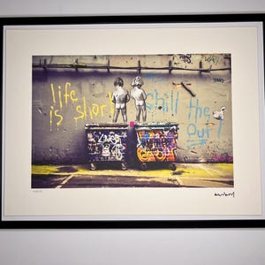 BANKSY: Framed Lithograph. Limited Edition With Certificate, Hand