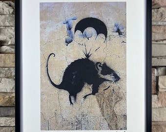 BANKSY: Framed lithograph. Limited edition with certificate, hand-numbered out of 150 copies.