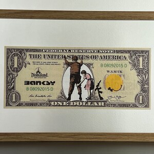 BANKSY (nachher): Gerahmte Notiz – Sammelausgabe