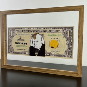 BANKSY (nachher): Gerahmte Notiz – Sammelausgabe