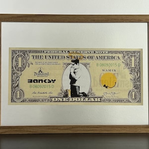 BANKSY (nachher): Gerahmte Notiz – Sammelausgabe