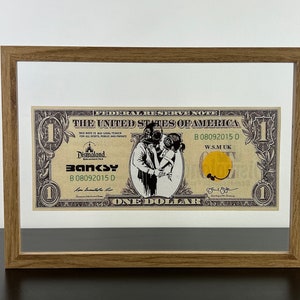 BANKSY (nachher): Gerahmte Notiz – Sammelausgabe