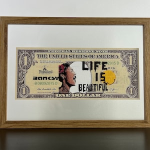 BANKSY (nachher): Gerahmtes Ticket - Collector's Edition