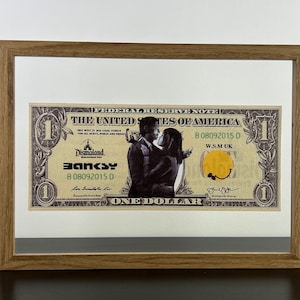 BANKSY (nachher): Gerahmte Notiz – Sammelausgabe