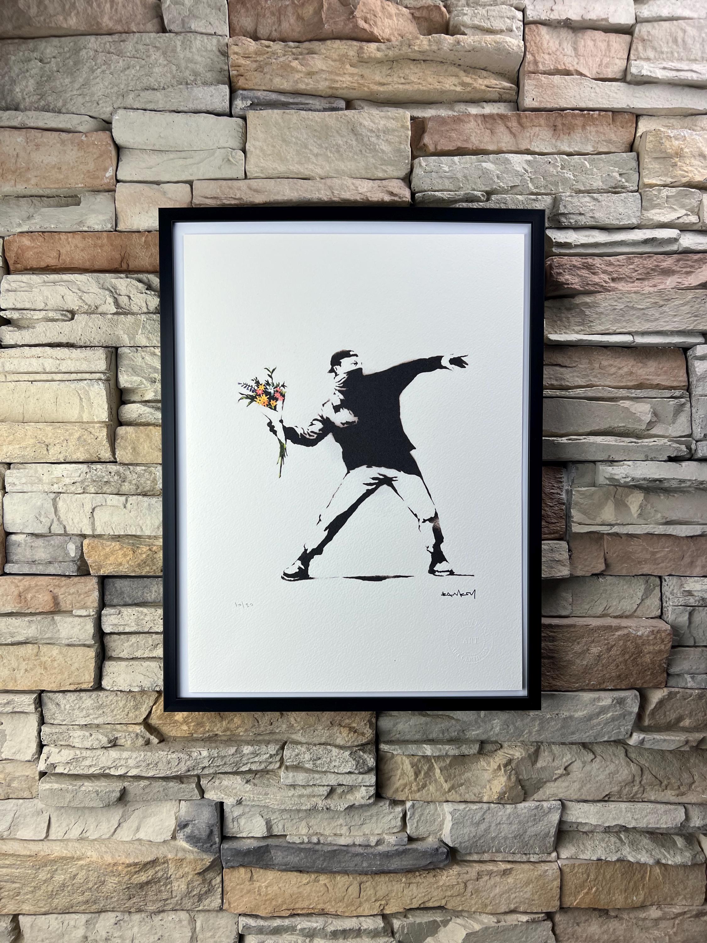 BANKSY: Framed Lithograph. Limited Edition With Certificate, Hand