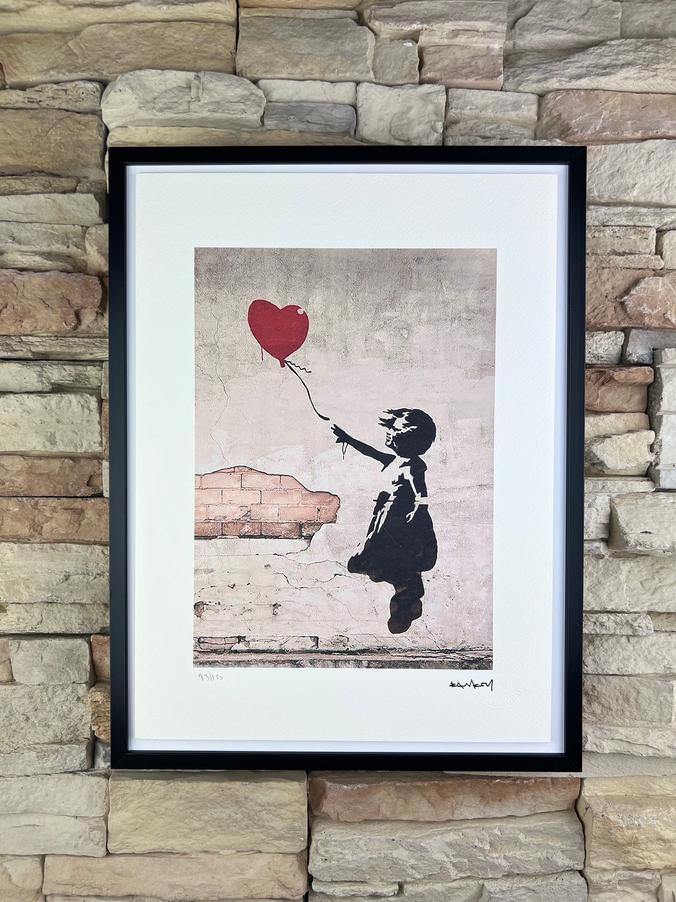 BANKSY: Framed Lithograph. Limited Edition With Certificate, Hand