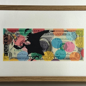 BANKSY (d’après) : Billet Encradré - Edition Collection