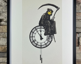 BANKSY: Framed lithograph. Limited edition with certificate, hand-numbered out of 150 copies.